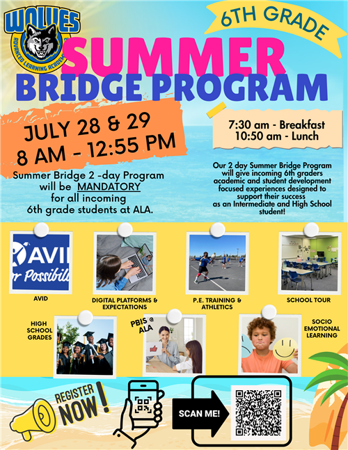 6Th Grade Summer Bridge Program